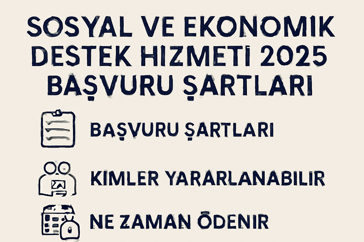Sosyal ve Ekonomik Destek Hizmeti 2025 Başvuru Şartları